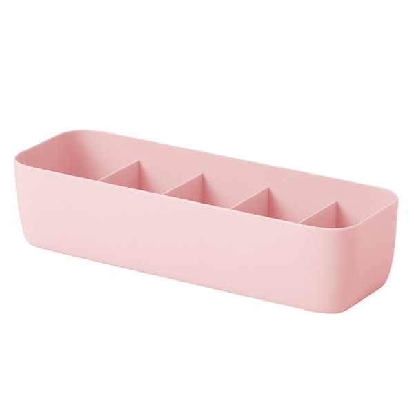 1 st strumpor förvaringslåda stapelbar underkläder arrangör för hem sovrum (rosa fem celler)