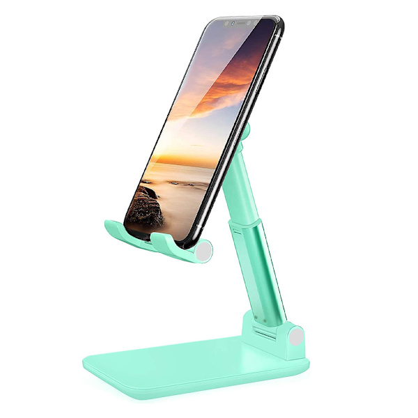 Telefonhållare för skrivbord, hopfällbar, bärbar, justerbar surfplatta