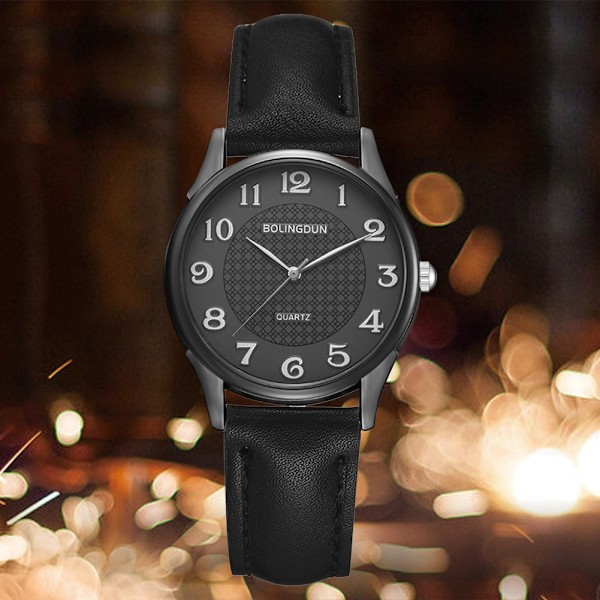 Armbandsur Armbandsur Modeklocka Kvartsklocka Fritidsklocka   (Svart Ram Liten Svart Urtavla)