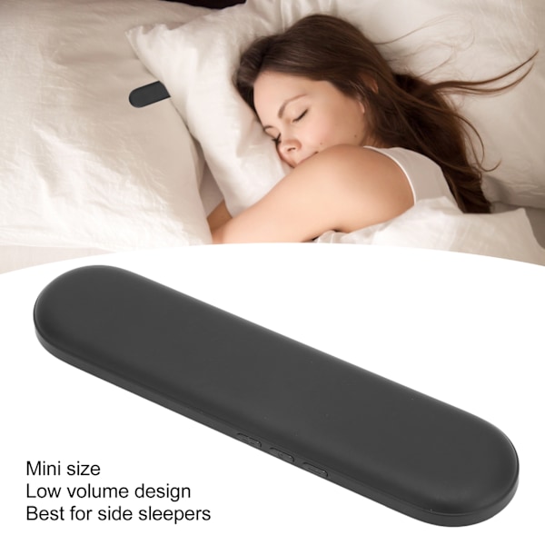 Bluetooth-kuddespeakers, bärbar mini-benledningssömn-högtalare med stereobas för djup sömn, svart