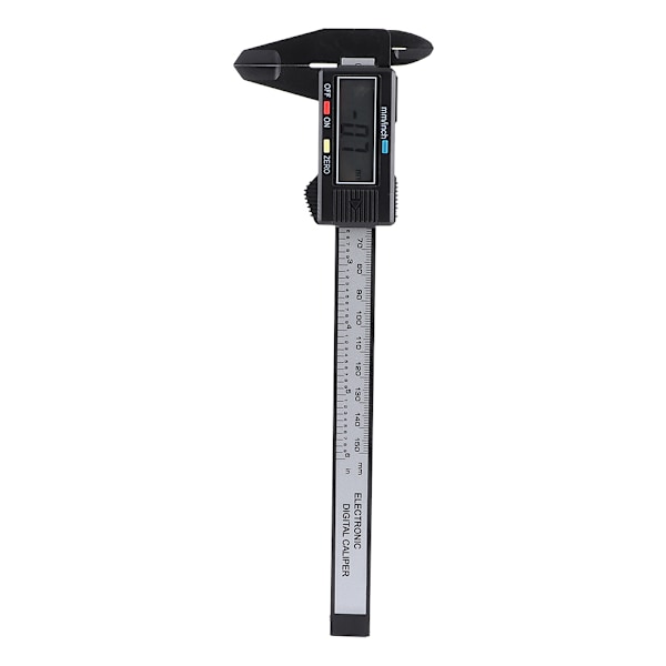 150mm Sort Elektronisk LCD-Display Vernier Caliper Lineal Gauge Skrivemåleværktøjer