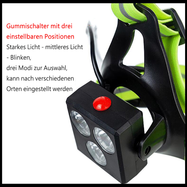 Bekväm & Reflexväst med Hög Synlighet för Löpning, Justerbar Passform för Alla, Uppladdningsbar, Lång Batteritid, 120 Graders Vinkeljustering, 500