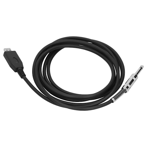 USB till 6,35 mm elektrisk gitarr ljudkabel Plug Play ljudadapterkontaktkabel sladd