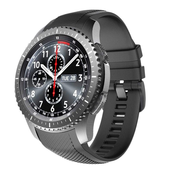 Anpassad Exakt Båge, Premium Kvalitet Metallram Kompatibel med Galaxy Watch 46mm, Enkel Montering och Borttagning, Självhäftande Skydd för Samsung