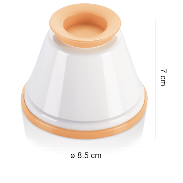 Panna cotta-former med lokk, sett med 4