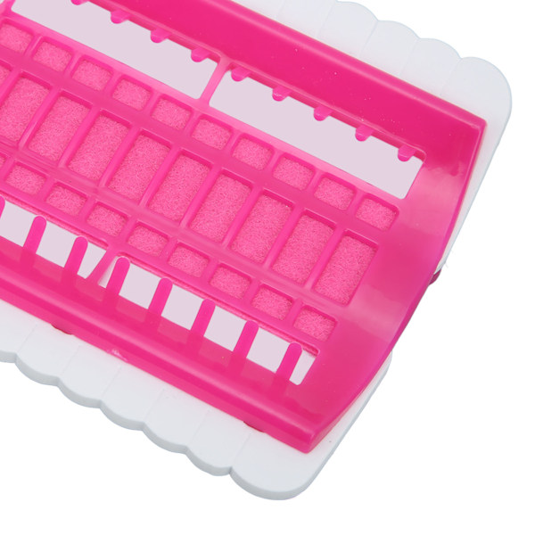 50 Posisjoner Floss Organizer Forhindre Knuter Bærbar Floss Organizer Korssting med 4 Utskiftbare Papir for Klassifisering Rose Red