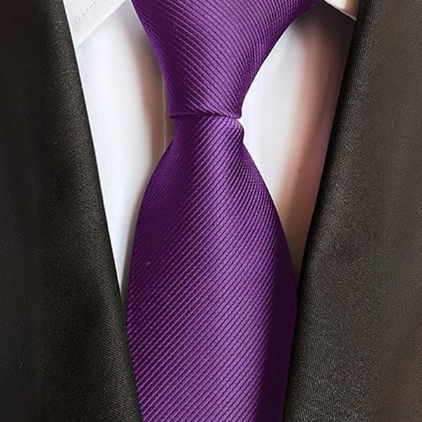 Herr Solid Polyester Textil Slipsar Ren Färg Halsband Slipsar