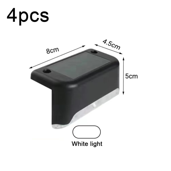 2 Pakke Udendørs Solcellelamper, 6 LED Solcelle Stier Lys Have