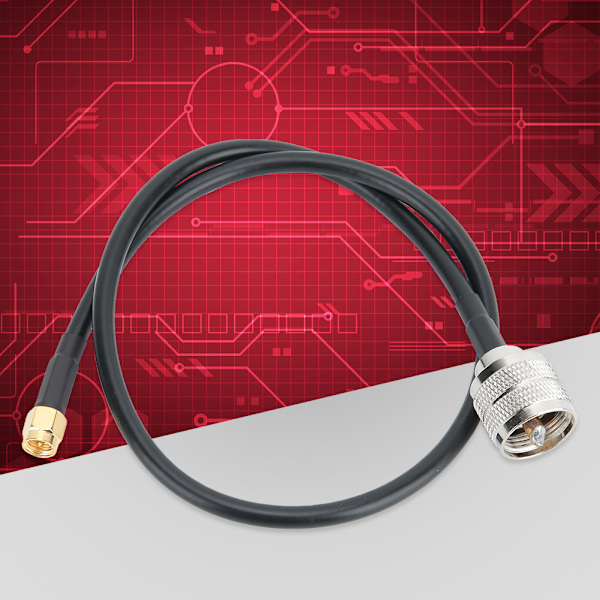 Kobberkjerne SMA hann til UHF PL259 hann adapterkabel med fleksibel UV-beskyttelse FR PVC ytre kappe