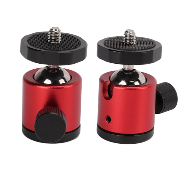 Tripod Ball Head Kamerafeste i Aluminiumlegering 360° Roterende Universal for Tripod SLR KameraRød