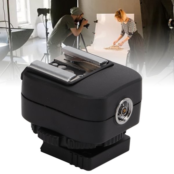 TF‑334 Blixtskoadapter med extra PC-synkroniseringsanslutningsport för A73-kamerablixt Speedlite