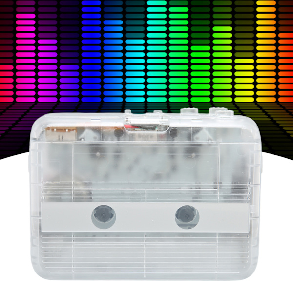 TON007B Bluetooth Kassettspiller med Hodetelefon Auto Reverse Funksjon Stereo Kassettspiller Hvit