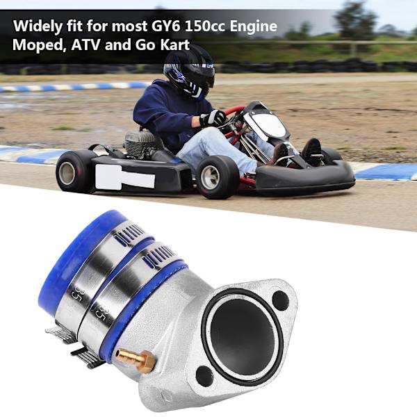 JA02005 Aluminium Indsugningsmanifold Støvle til de fleste GY6 150cc Motor Knallert ATV Go Kart