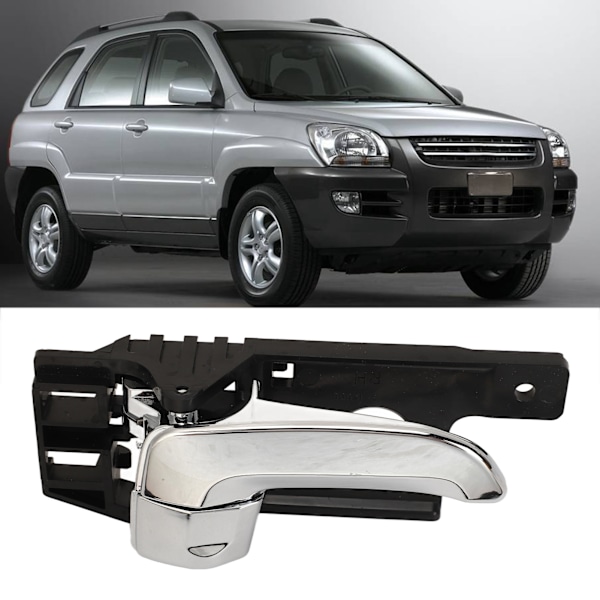 Krom innerdörrhandtag bilinredning ersättning för KIA SPORTAGE 2005‑2010 Höger: 82620‑1F010