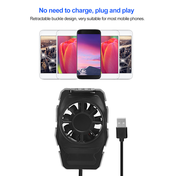 Mini kannettava matkapuhelimen jäähdytin jäähdytystuuletin universaali USB-matkapuhelimen jäähdytin