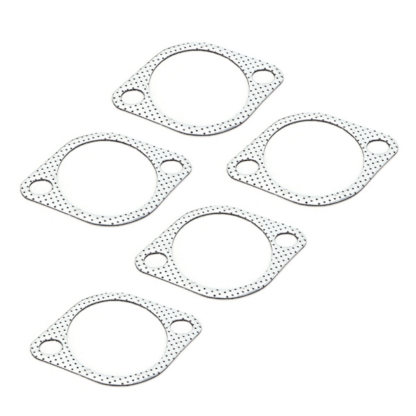 5 stk. 3'' keramisk udstødningsrør metalpakning med forstærket ring 3in 76mm Downpipe