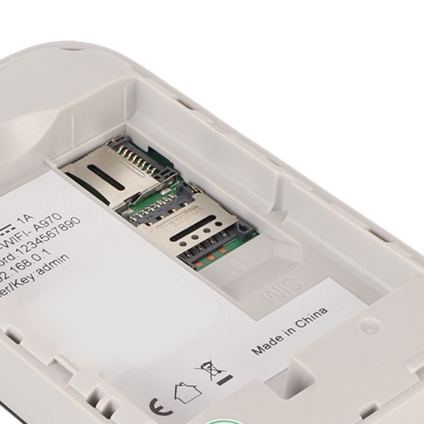Mobil WiFi Hotspot med SIM-kortslot, der understøtter 3G 4G 10 brugere 3000mAh batteri bærbar WIFI til mobiltelefon bærbar computer sort