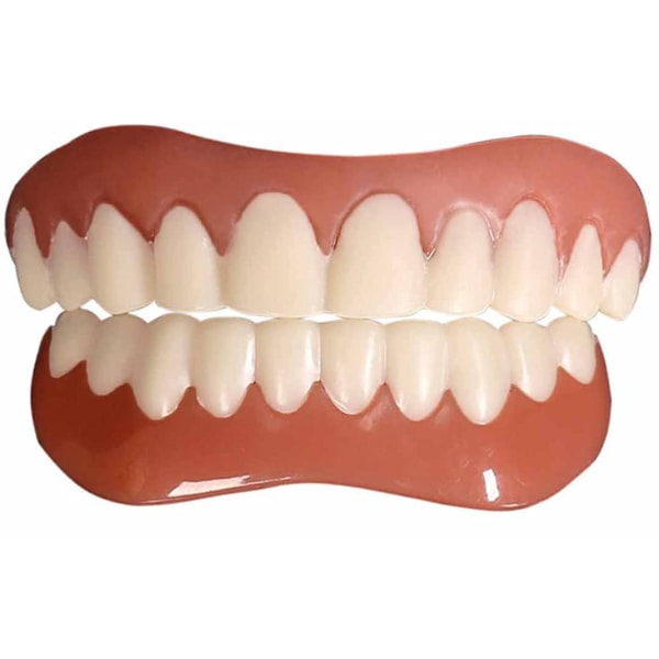 Kunstige tenner Gebiss Midlertidig Rask Dental Protese Topp Perfekt Smil Finér, Reparer Tannen Din Raskt, Få Deg Til Å Smile Selvsikkert