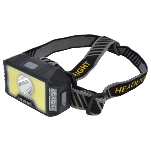 LED COB-strålkastare Multimode USB-laddning Vattentät huvudficklampa