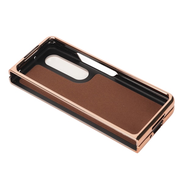 Fällbar telefonfodral för Samsung Galaxy Z Fold 4 Nano Galvaniserat läder Stjärnmönster Anti Scratch Telefonskyddsfodral Grå