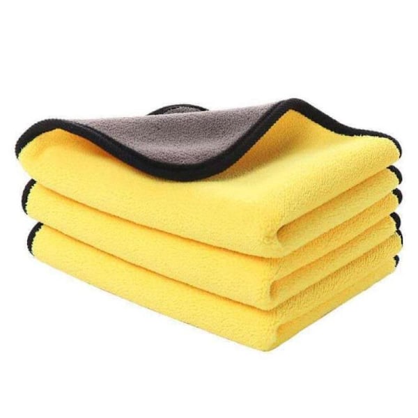 Mikrofiberdukar, Extra Tjock Superabsorberande Korallfleece Bilvättsduk För Bilvård Och Hemstädning, Mjuk & Luddfritt, Humaniserad Krok