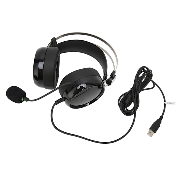 Exam Headset USB Head Mounted Noise Reduction Computer Exam Headset med ljudkort