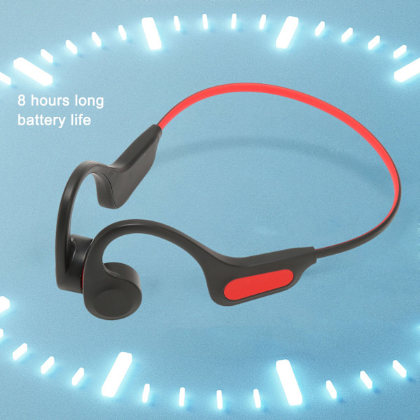 Knogleledning Bluetooth Headset Støjreduktion Genopladelig IP56 Vandafvisende Stereo Trådløs Sportsheadset
