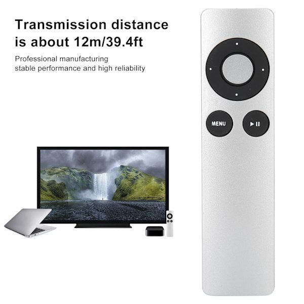 ABS fjernbetjening til tv, erstatningstilbehør til IOS TV 2 3 MC377LL, sølv