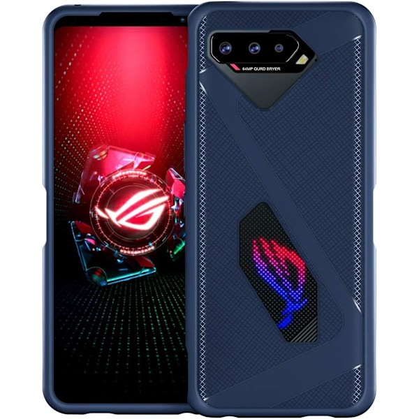 Gaming Phone Case för ASUS ROG Phone 5 Värmeavledningsskydd Silikon och TPU-skydd Unik Formfodral för Män och Kvinnor Ultra Slim Tunnt Skydd Repskydd