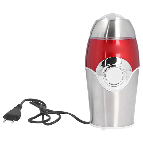 Hemma Liten Kaffekryddkvarn Elektrisk Kaffebönkvarn med Rostfritt Stålblad för Örter Pepparkorn EU 220V