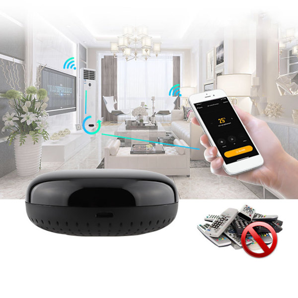 Smarta Hem Automation Enheter, Multifunktionell WiFi Infraröd Universalfjärrkontroll Med 38KHz Ir Frekvenskompatibilitet, Bred Användning Och Enkel