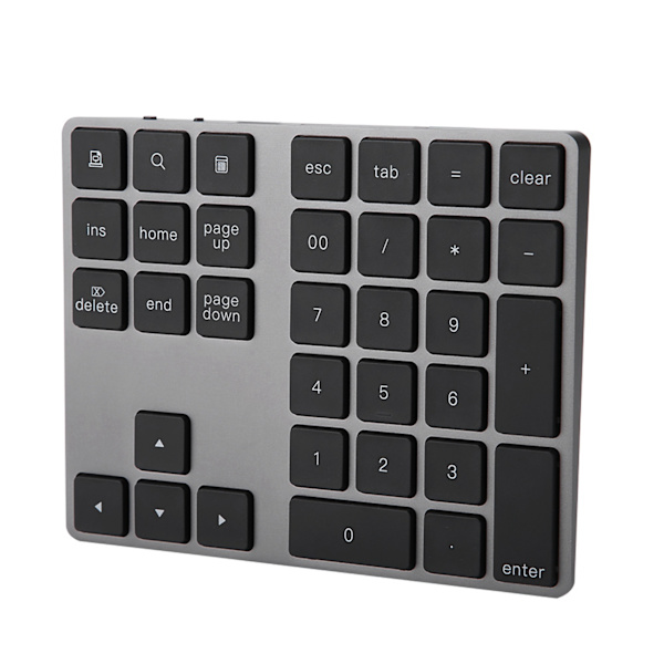 Svart 34-tasters trådløst Bluetooth numerisk tastatur for Apple PC