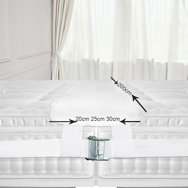 Sengbro Twin til King Converter Stropp Justerbar Sengkoblingsstropper Med Spenne for Hjem Hotell