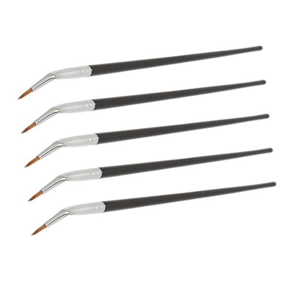 5 stk bøyd eyeliner børste multifunksjonell sminke vinklet eyeliner børster kosmetisk verktøy for concealer