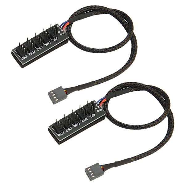 Hållbar PWM-fläkthubb, splitteradapter för moderkortfläktar och CPU-kylfläktar säkerställer ett rent och snyggt PC-chassi (35 cm kabellängd)