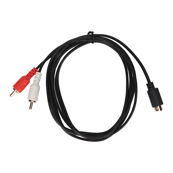 4-pin til 2 RCA-kabel 4-pin hann til 2RCA hann Y-splitter adapterkabel for DVD-spillere videokameraer dekoderbokser videospillere 4,9 fot