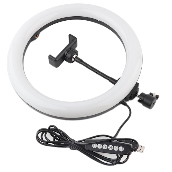 PULUZ PU433B ABS Bærbar Letvægts Mobiltelefon Live Broadcast Fotografering LED Ring Fyldlys