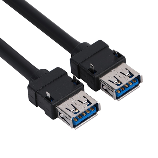 USB3.0 19/20PIN stasjonær front hovedkort panelmontert kabel med faste føtter (0,6 m)