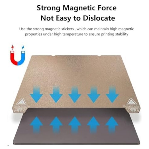 3D-skriver Pulverlakkert PEI Flexi Stål Magnetisk Byggeplate 235 * 235mm for Creality Ender 3 S1 Pro, Ender 3, Ender 3 Pro, Ender 3 Neo, Ender 3
