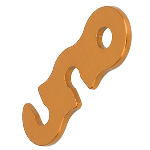 10 stk. telttovstangsstopper i aluminiumlegering, justerbar, 3 huller, åben ende, snorelås, vindrebsspænde S