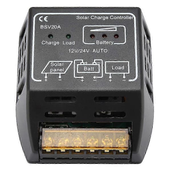 20A 12V/24V Solpanel Batteriregulator med Sikkerhedsbeskyttelse