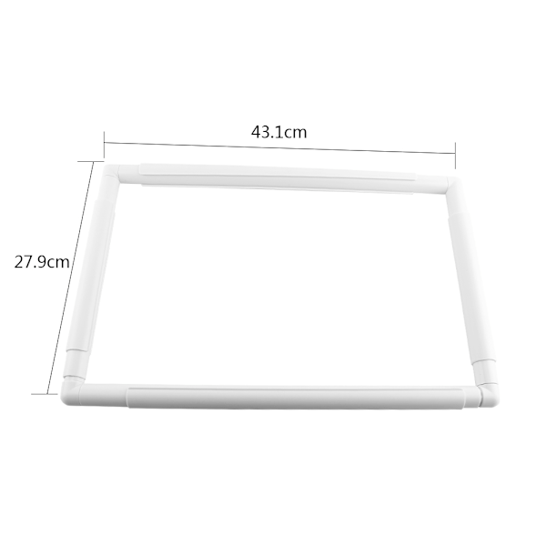 Universal plast klipsramme for broderi korssting quilting nålespiss verktøy (43,1*27,9 cm)