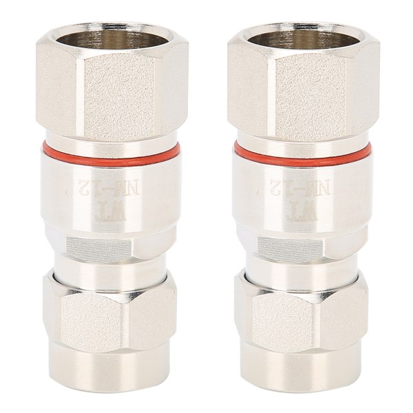 2 stk. N-han stik RF koaksialadapter N-type stik kabelantenneadapter til 1/2'' radio