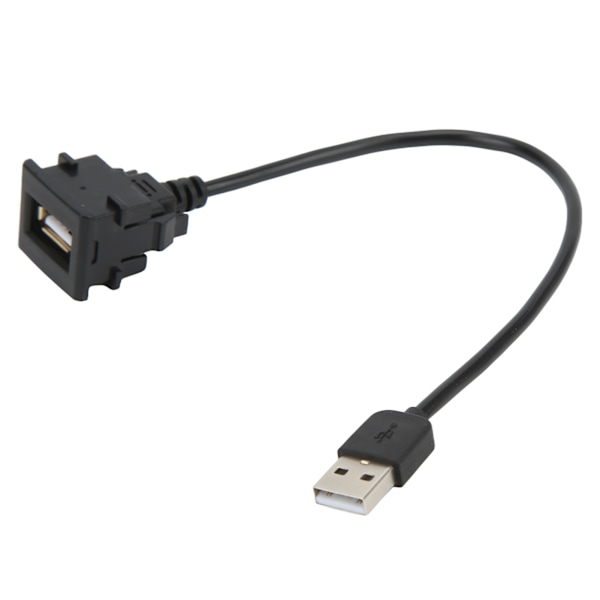 Biltråd USB-uttak forlengelse hann til hunn Flere beskyttelse 12V-30V inngang erstatning for Camry Prius