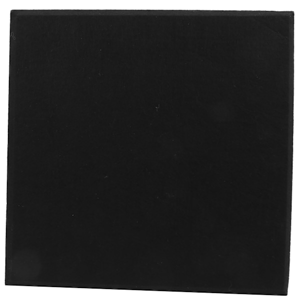 6 stk. lydisolerende plader, akustisk polyesterfiber, lydisolerende, brandsikre lyddæmpningspaneler (sort)