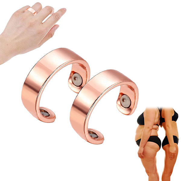 2 kpl Lymfaattinen Viemäröinti Magneettirengas Laihdutus Laihdutus Magneettirengas Elegantti Magneettinen Avoin Rengas Miehille Naisille