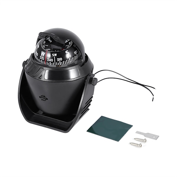 Hög precision LED-ljus svängbar kompass navigering elektronisk kompass för marin båtbil