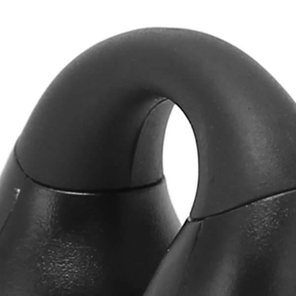 Åben øre Bluetooth-øretelefoner Bone Conduction Stereo Noise Cancelling Touch Control Clip On Trådløse øretelefoner Sort