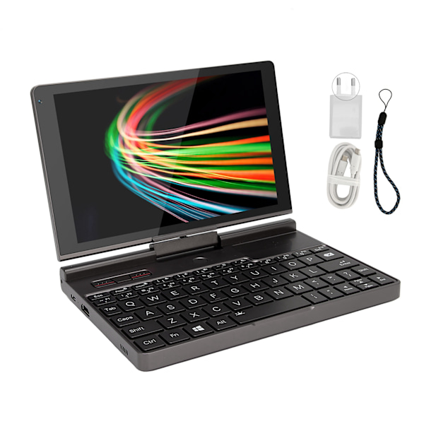 Micro PC Laptop LPDDR 8GB RAM 512GB SSD 2.4G 5G 1920x1200 för Pentium N6000 Processor 8in Bärbar Laptop 110‑240V EU-kontakt