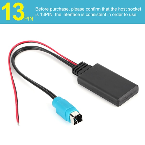 Bluetooth AUX-IN Adapter KCE-237B Trådløs Lydkabel Passer til Alpine CDE-W203Ri IDA X303 X305 X301